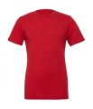 Heren T-shirt Bella Triblend Crew Neck 3413 Red Triblend